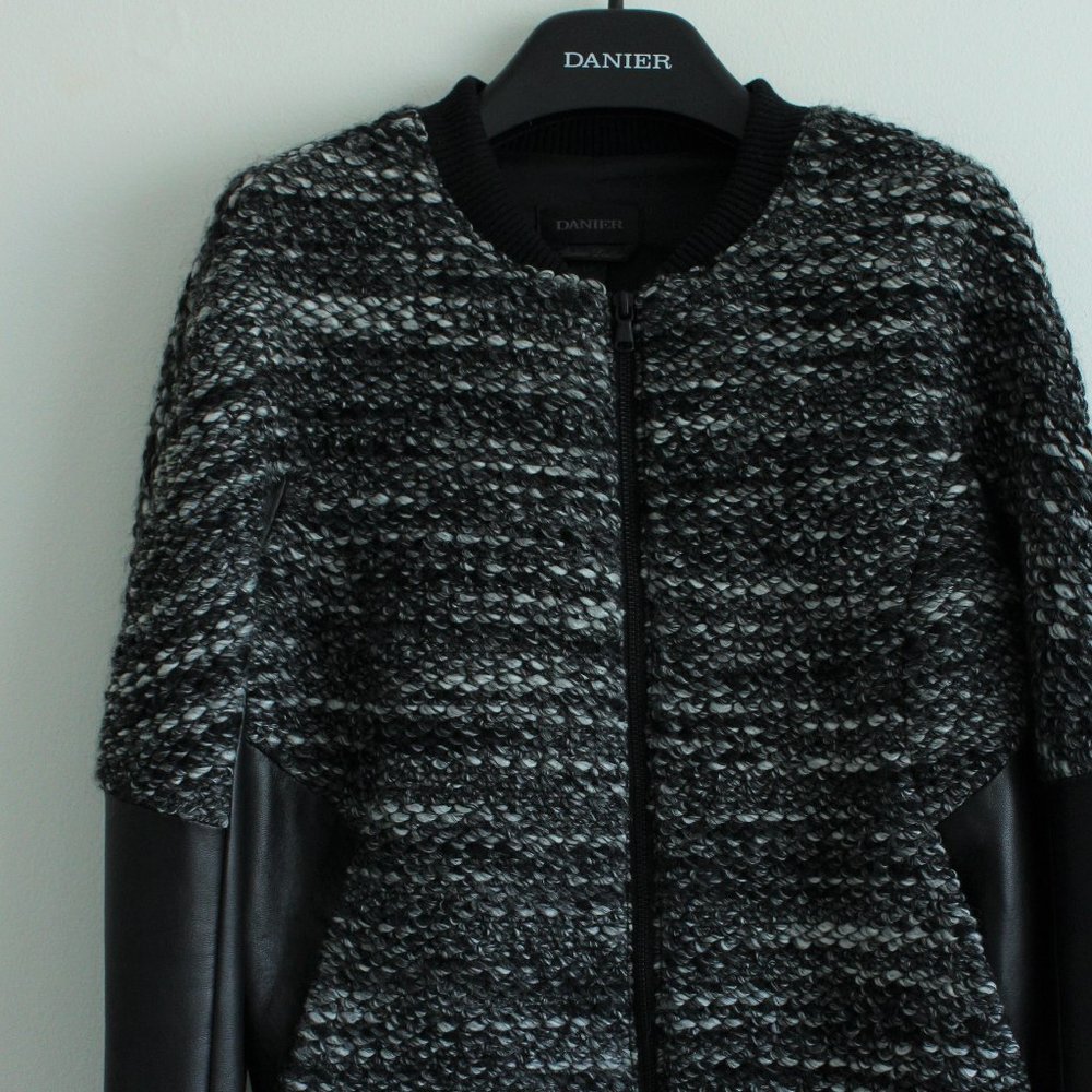 Wool and Leather Bomber